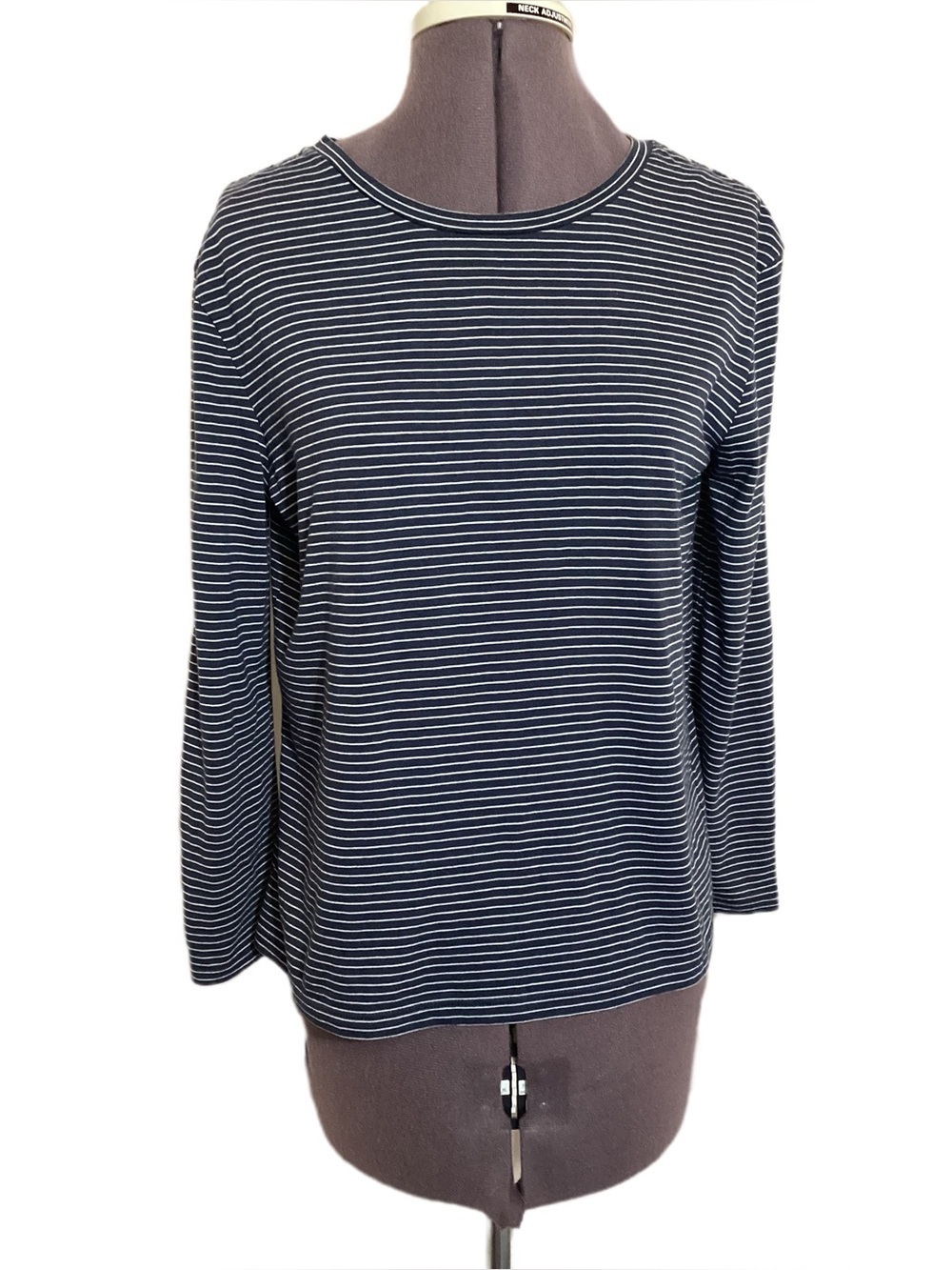 Vince Womens Crewneck Striped Boxy Top XS